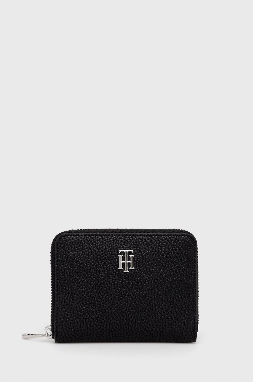 

Портфейл Tommy Hilfiger дамски в черно, Черен