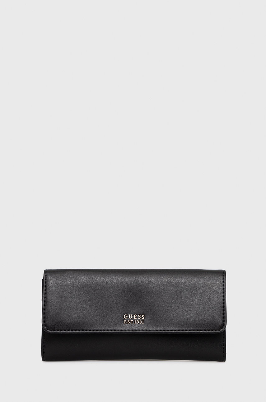 

Портфейл Guess дамски в черно, Черен