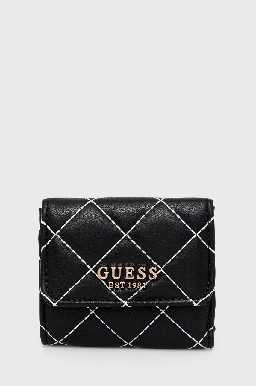 

Портфейл Guess дамски в черно, Черен