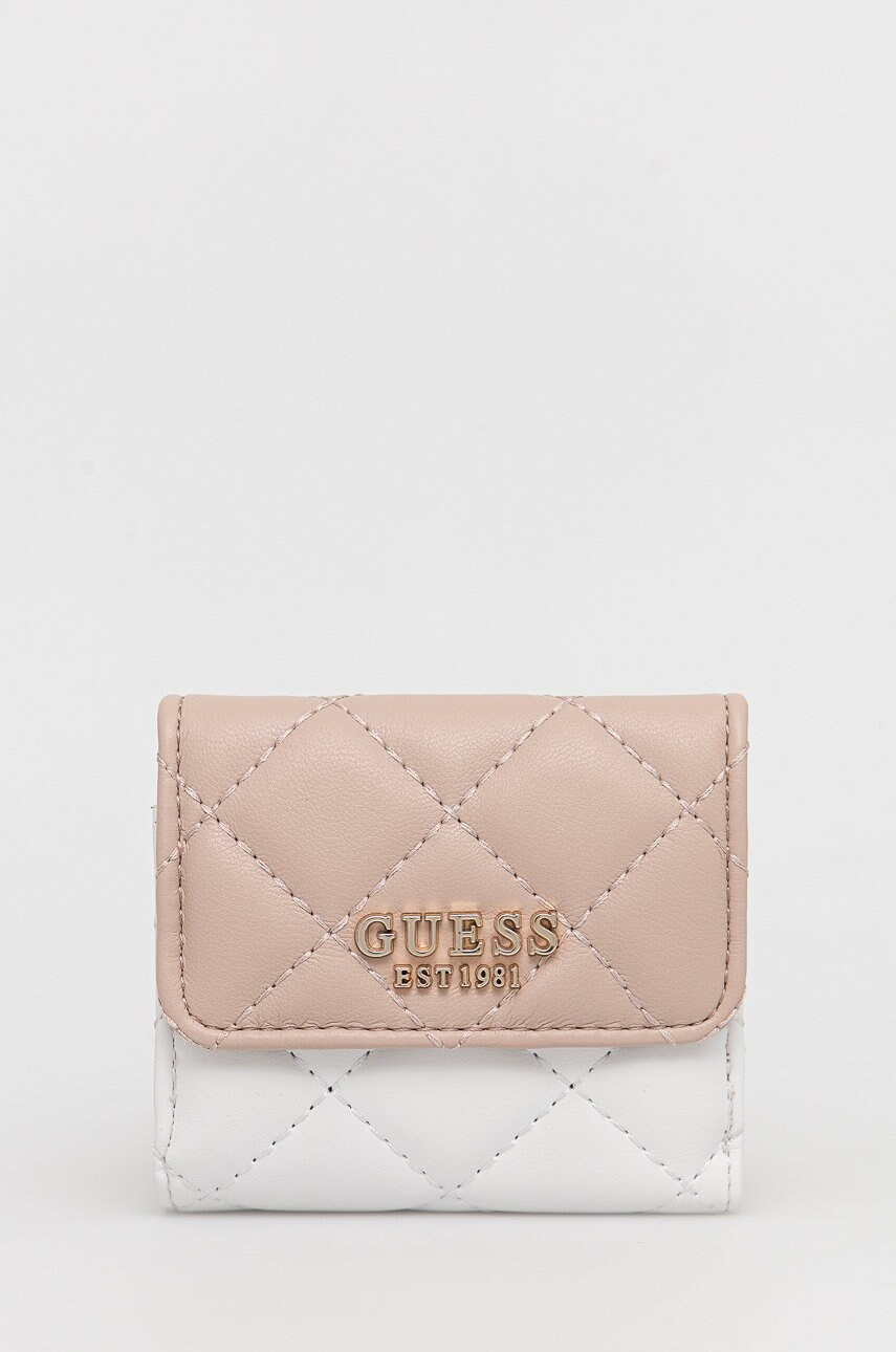 

Портфейл Guess дамски в бежово, Бежов