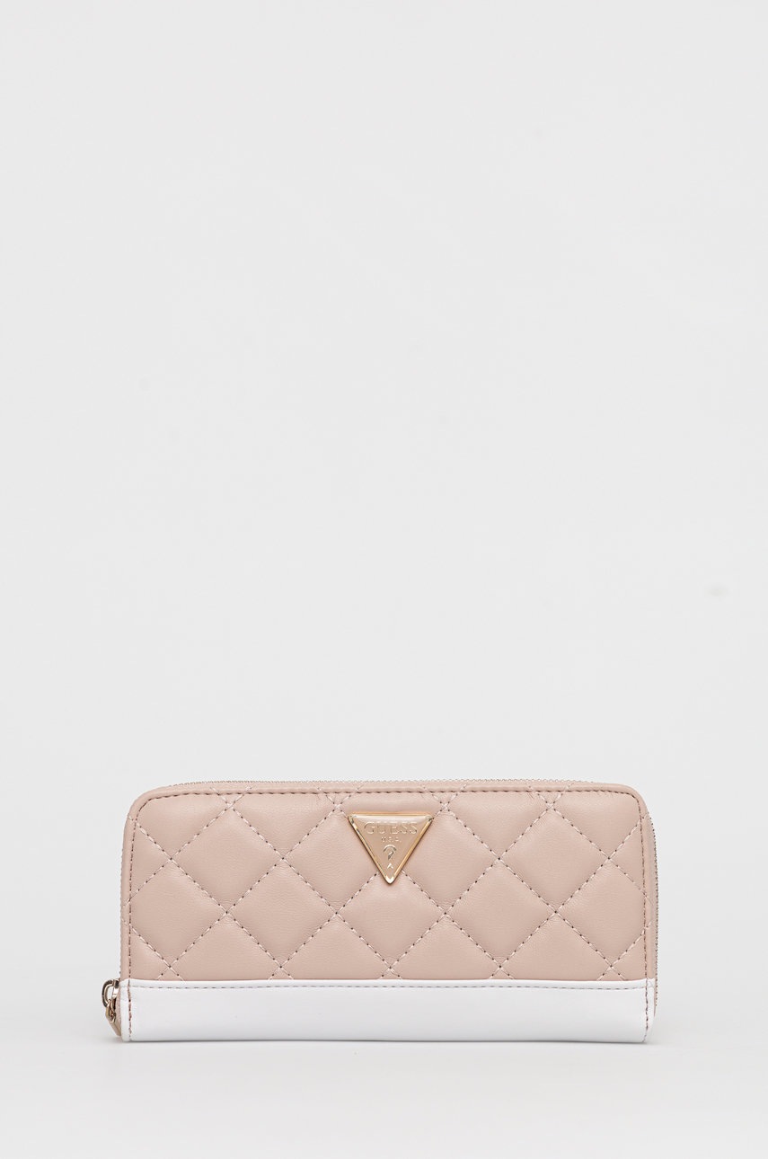 

Портфейл Guess дамски в розово, Розов