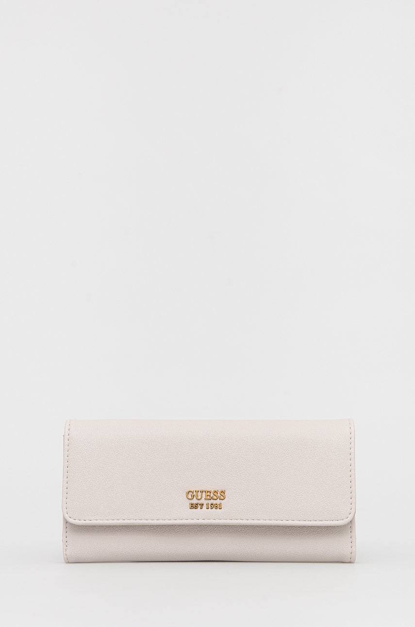 

Портфейл Guess дамски в бежово, Бежов