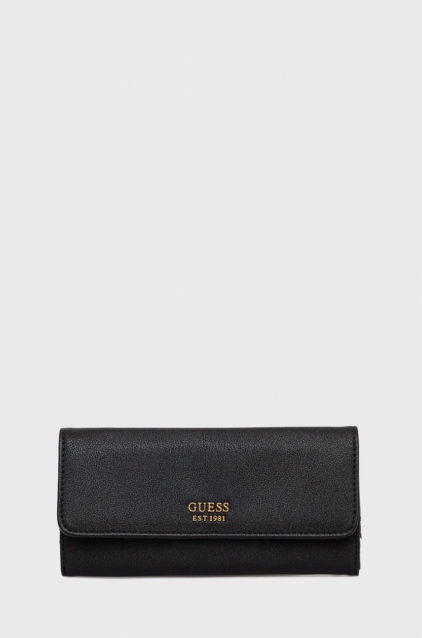 

Портфейл Guess дамски в черно, Черен