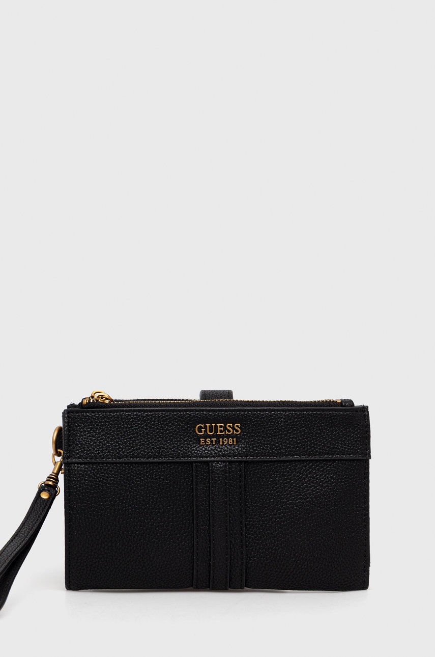 

Портфейл Guess дамски в черно, Черен