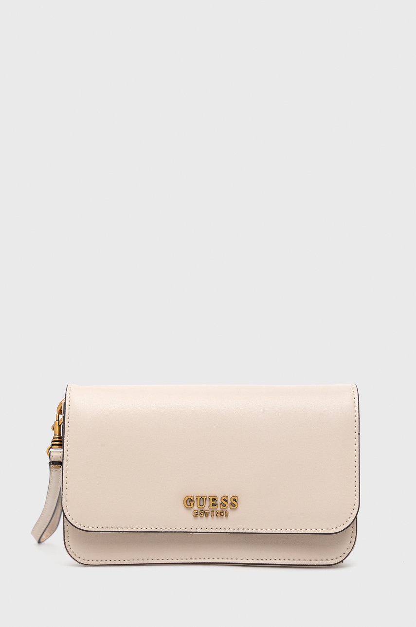 

Портфейл Guess дамски в бежово, Бежов