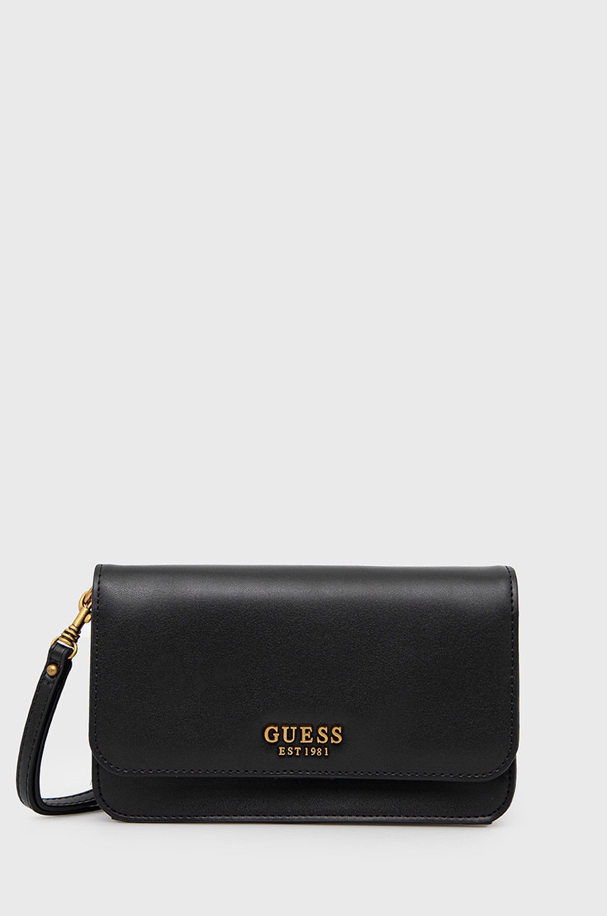 

Портфейл Guess дамски в черно, Черен
