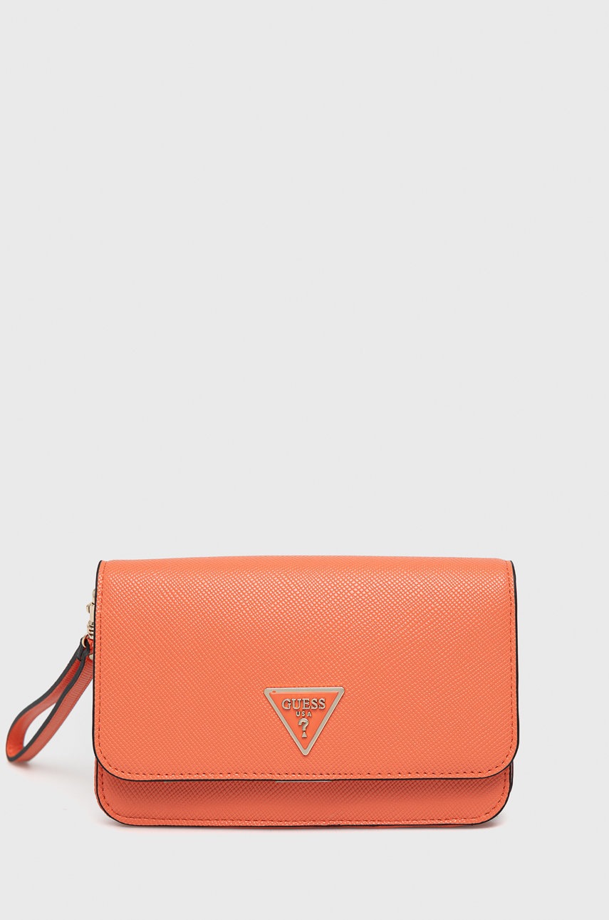 

Портфейл Guess дамски в оранжево, Оранжев