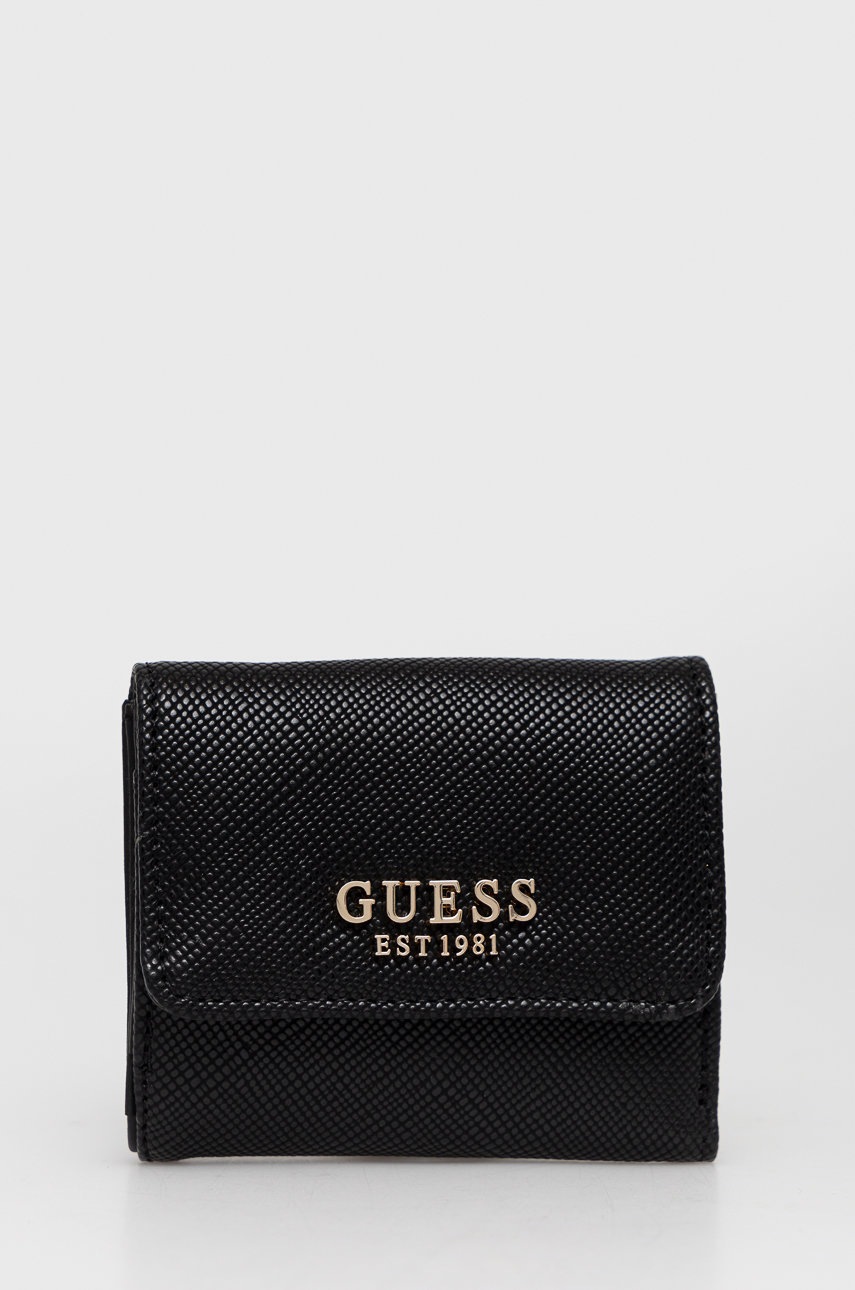 Levně Peněženka Guess LAUREL černá barva, SWZG85 00440