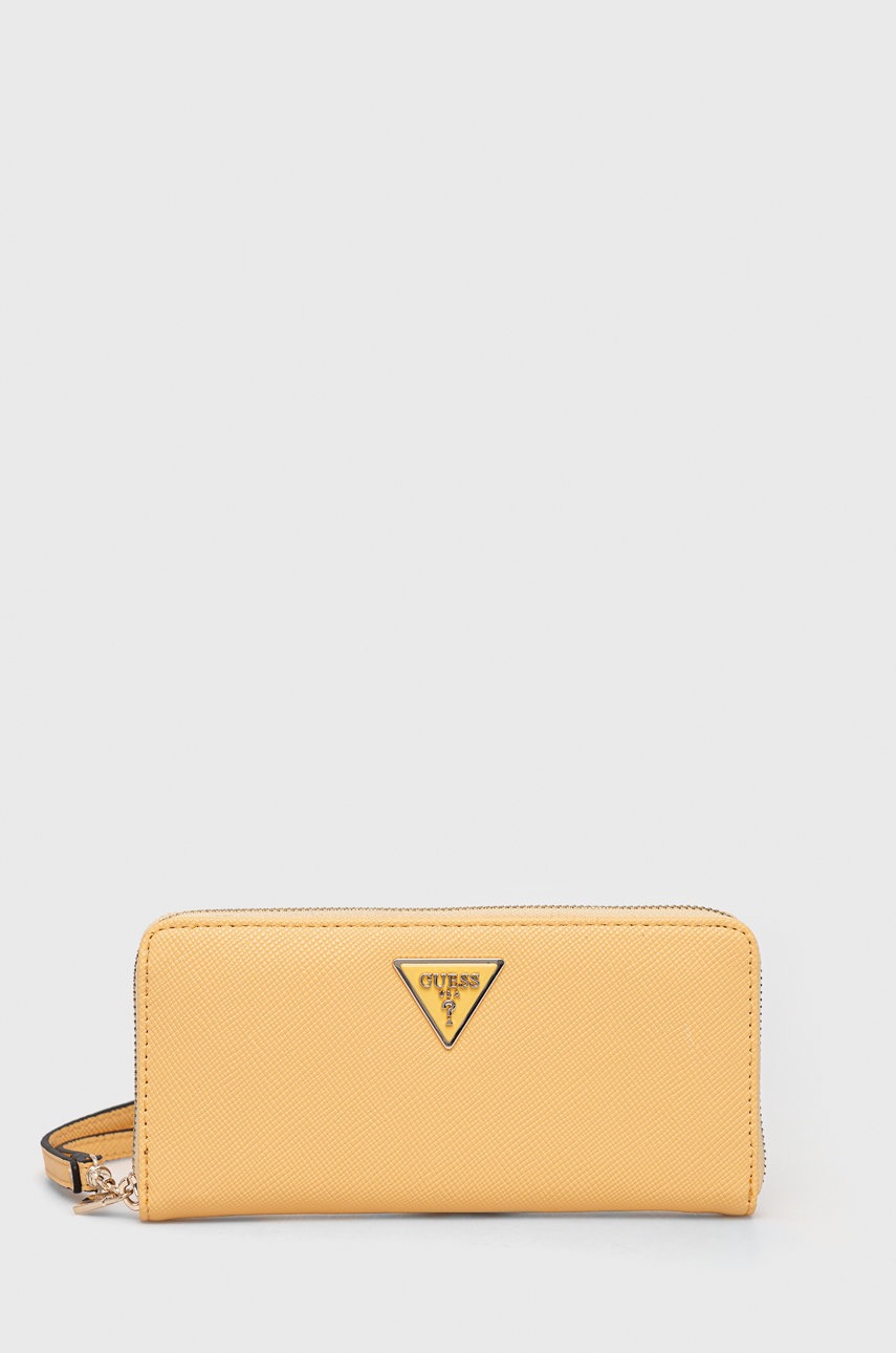 

Портфейл Guess дамски в оранжево, Оранжев