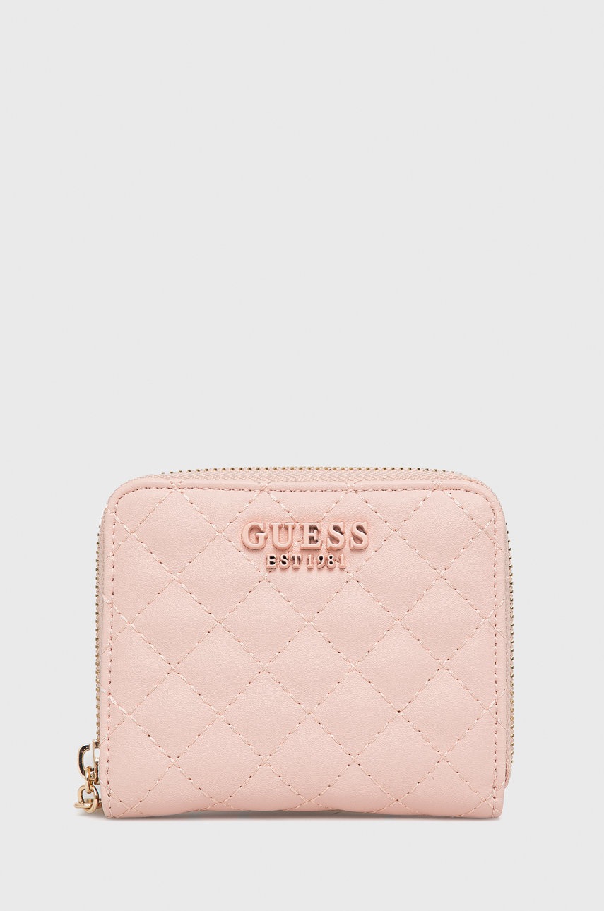 

Портфейл Guess дамски в розово, Розов
