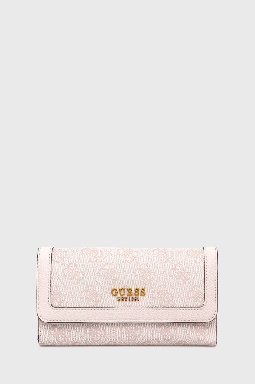 

Портфейл Guess дамски в розово, Розов