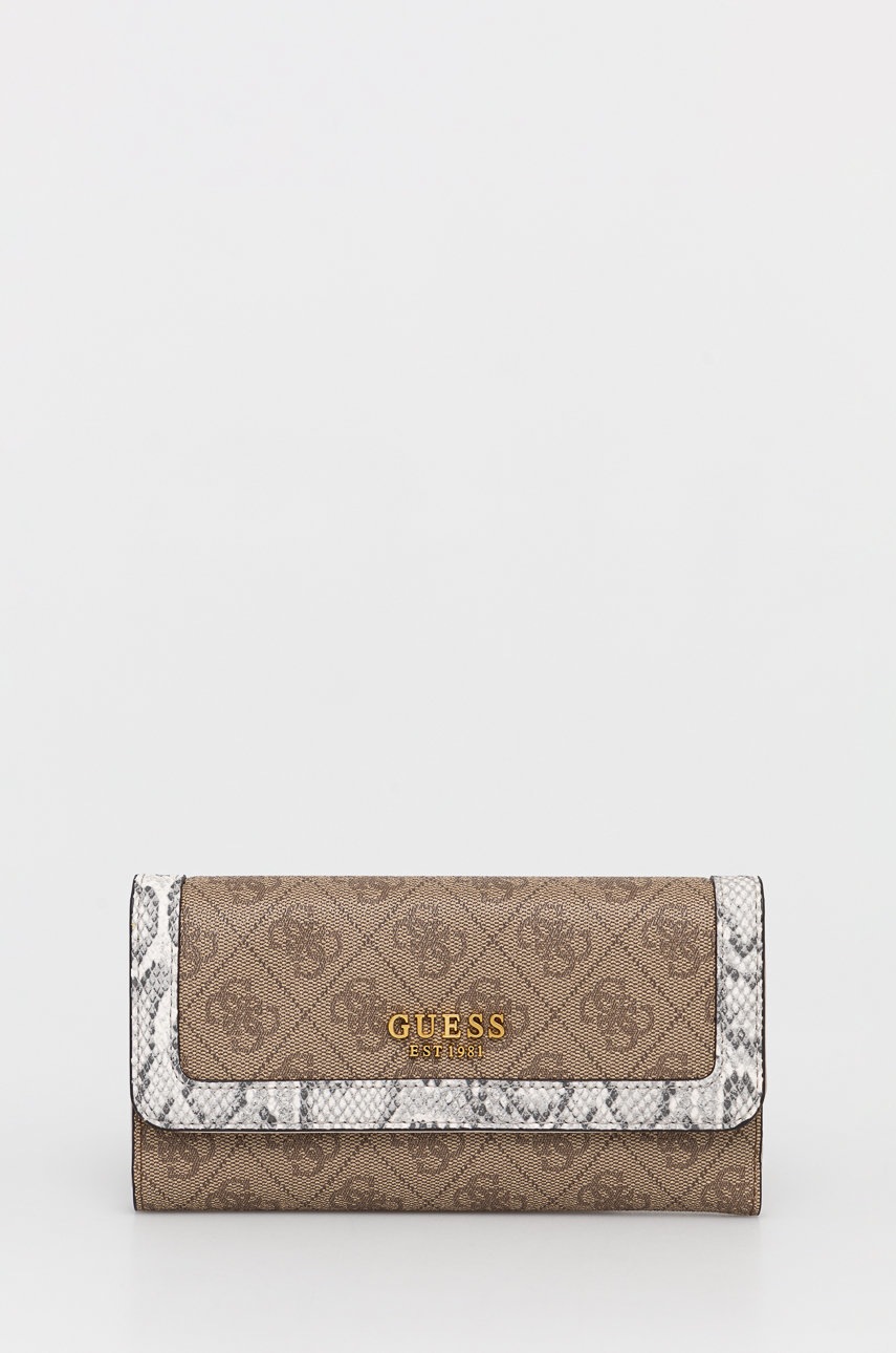 

Портфейл Guess дамски в кафяво, Кафяв