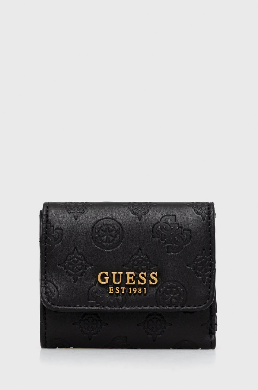 

Портфейл Guess дамски в черно, Черен
