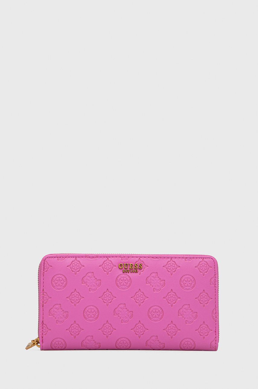 

Портфейл Guess дамски в розово, Розов