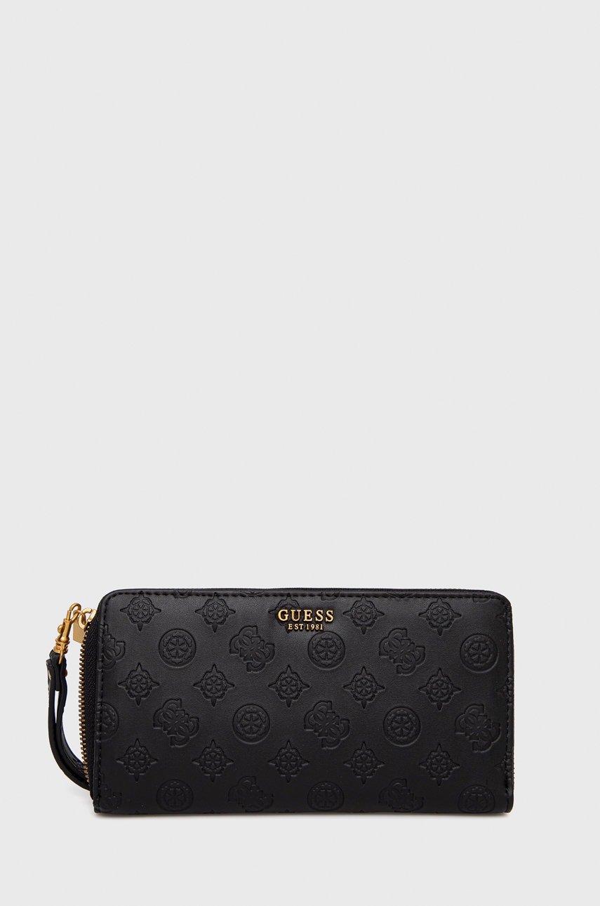 

Портфейл Guess дамски в черно, Черен