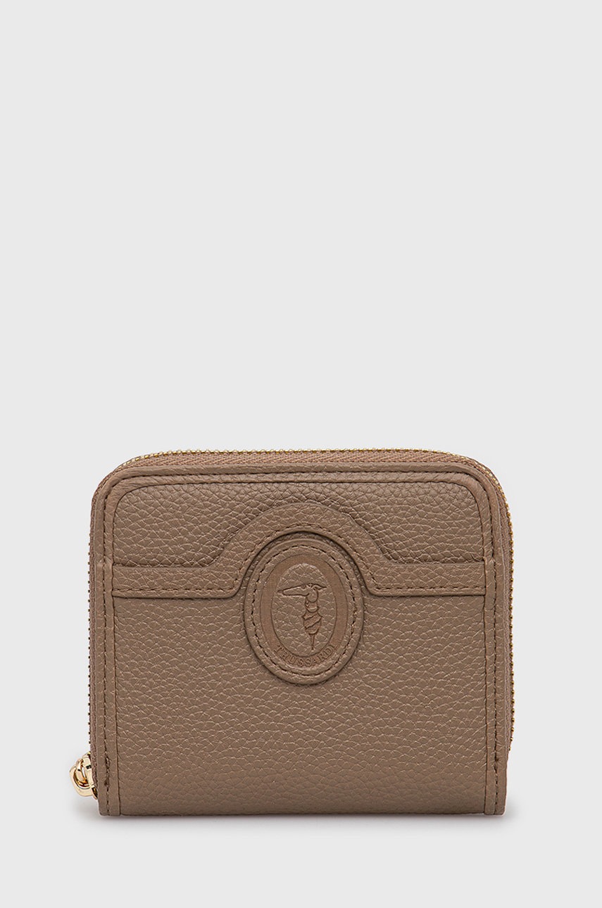 

Портфейл Trussardi дамски в кафяво, Кафяв