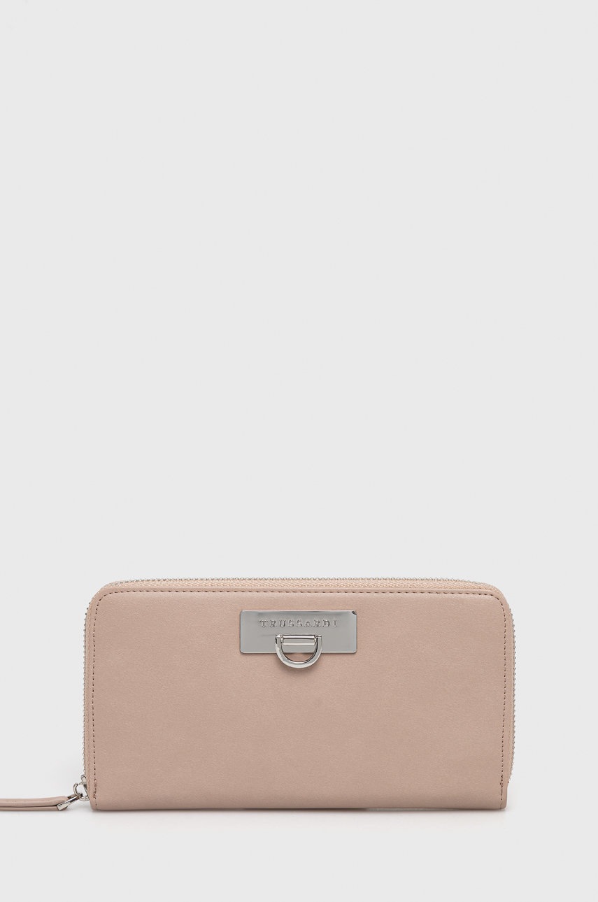 

Портфейл Trussardi дамски в бежово, Бежов