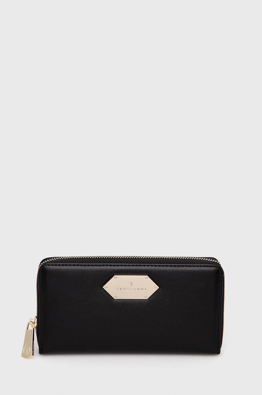 Trussardi portofel femei, culoarea negru answear.ro imagine 2022 13clothing.ro