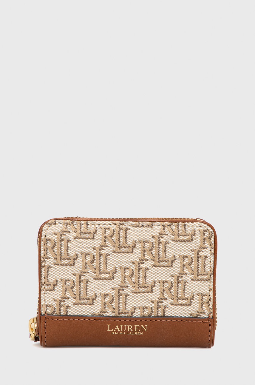 

Портфейл Lauren Ralph Lauren дамски в кафяво, Кафяв