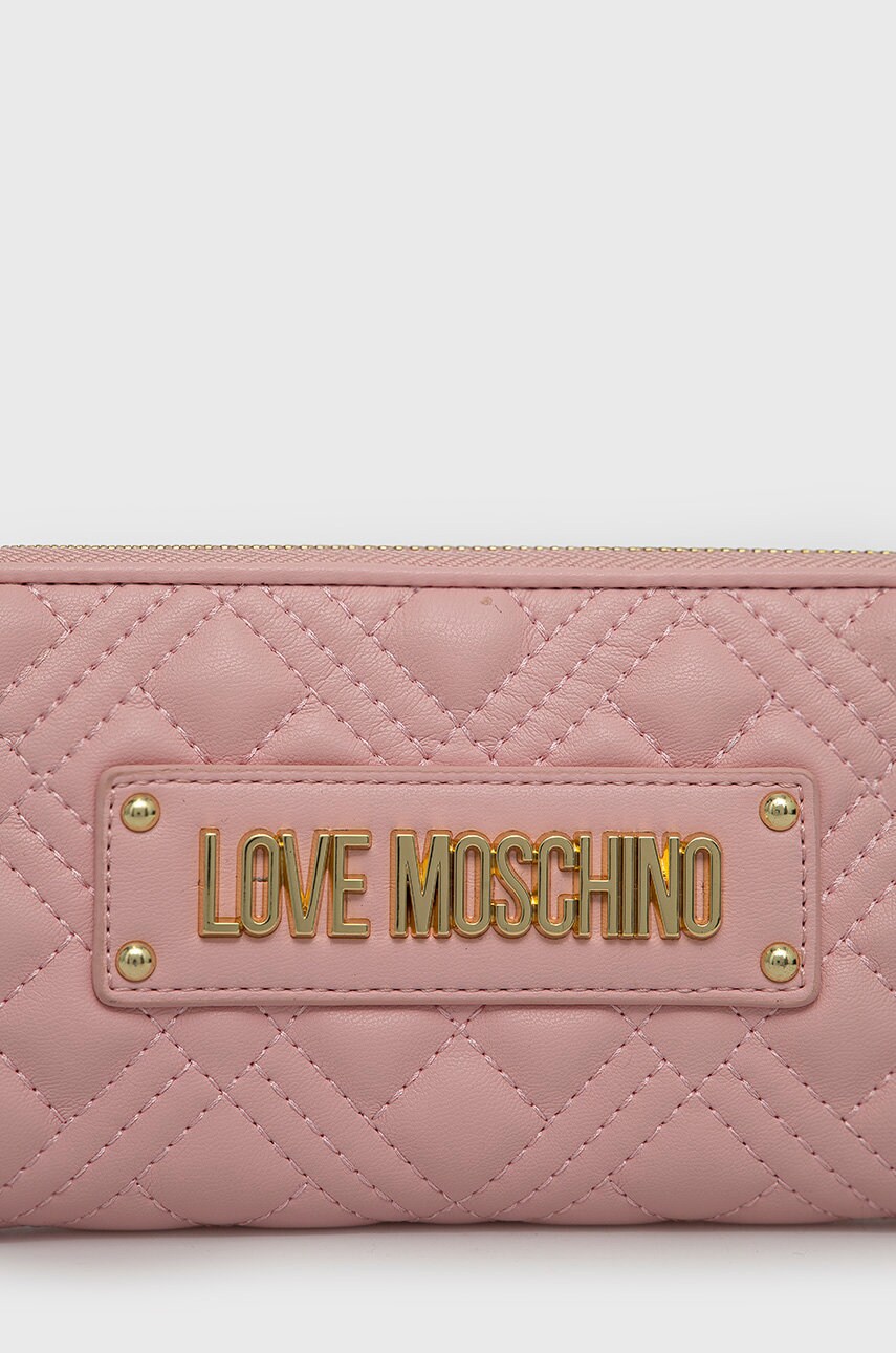 

Гаманець Love Moschino жіночий колір рожевий