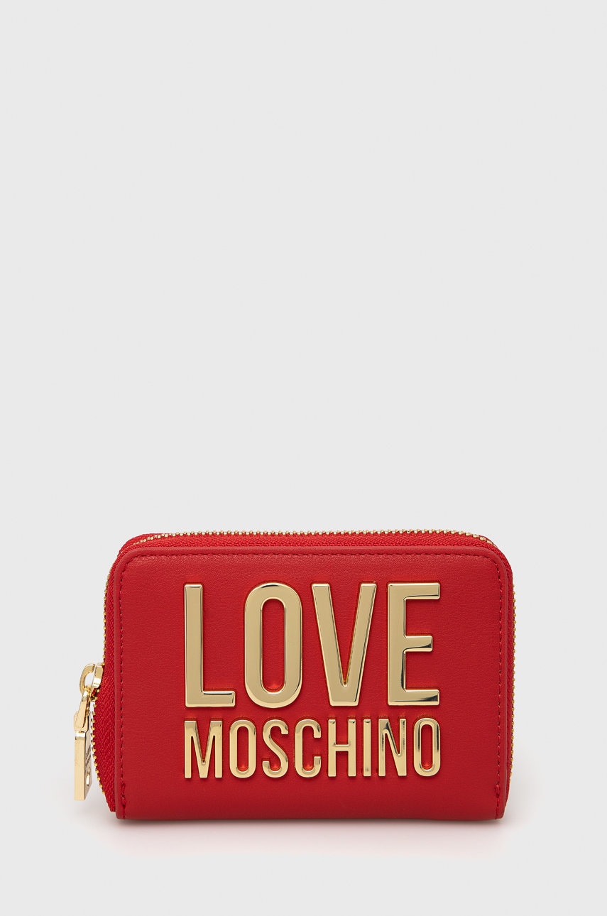 Love Moschino portofel femei, culoarea rosu