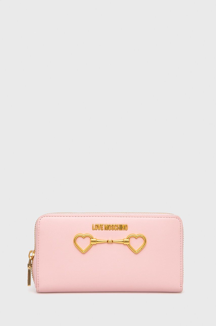 Love Moschino portofel femei, culoarea roz answear.ro