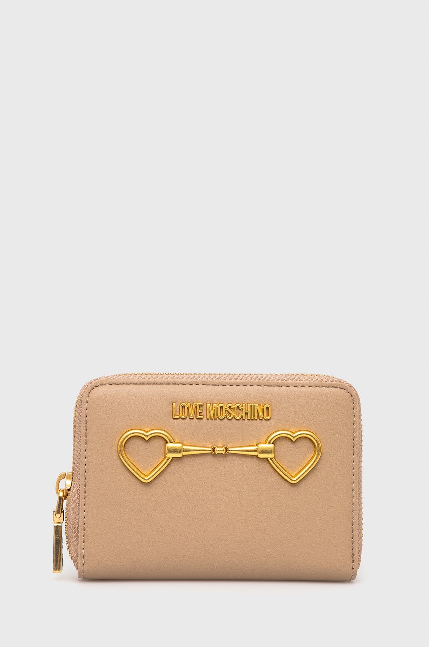 Love Moschino portofel femei, culoarea bej
