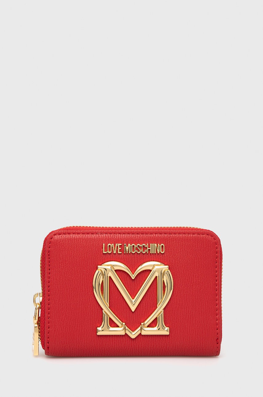 

Портфейл Love Moschino дамски в червено, Червен