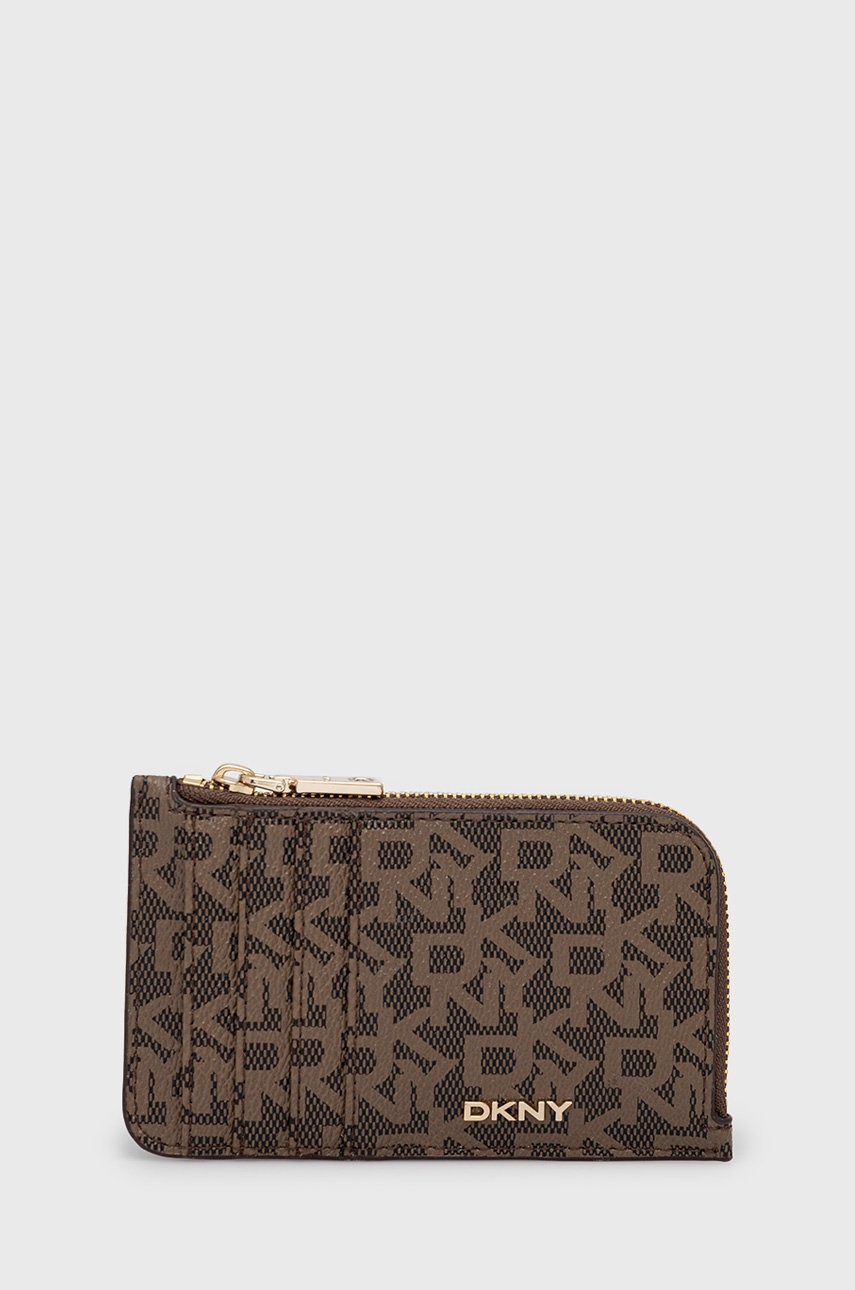 

Портфейл Dkny дамски в кафяво, Кафяв