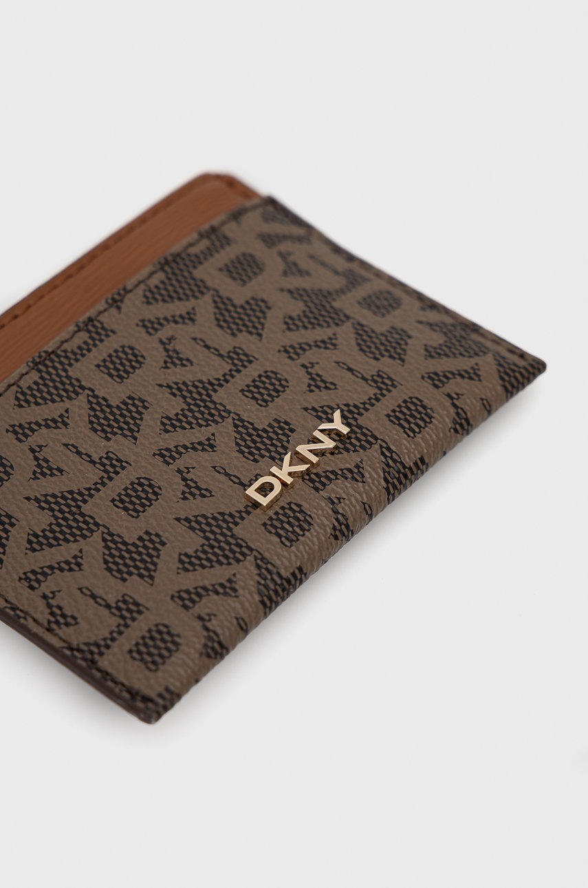 

Чехол на карты Dkny женский цвет коричневый