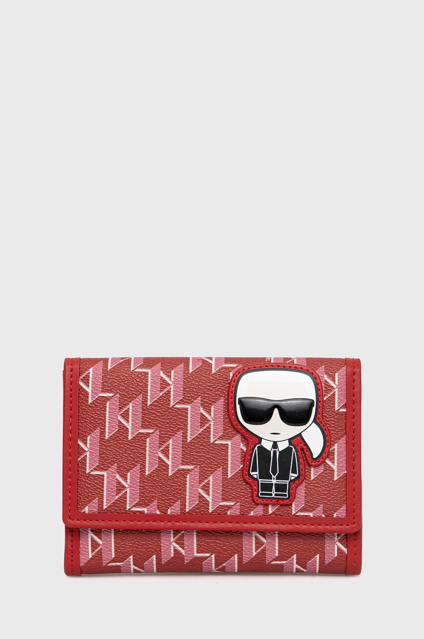 

Портфейл Karl Lagerfeld дамски в червено, Червен