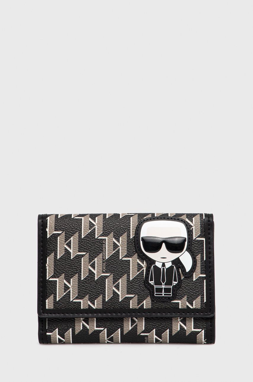 Karl Lagerfeld portofel femei, culoarea negru ANSWEAR