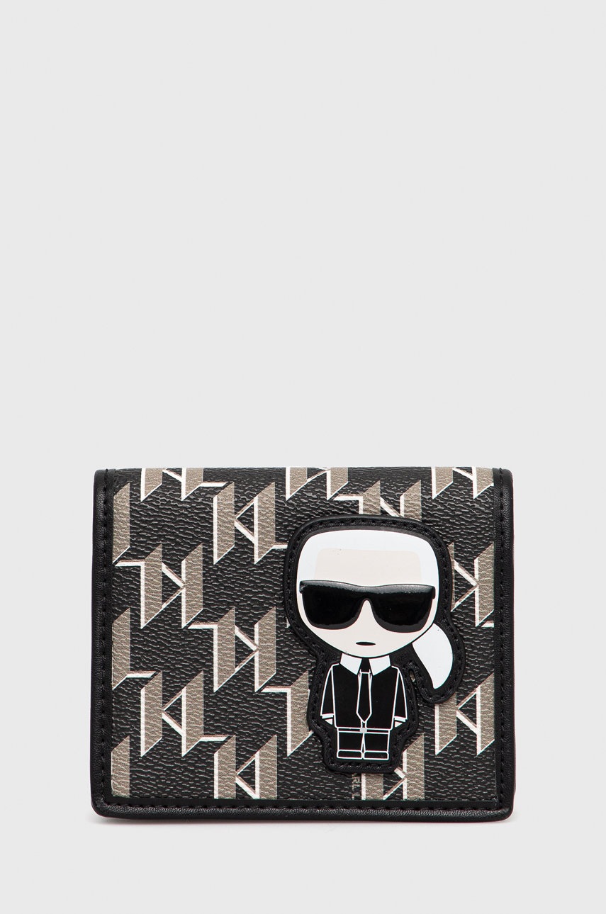 

Портфейл Karl Lagerfeld дамски в черно, Черен