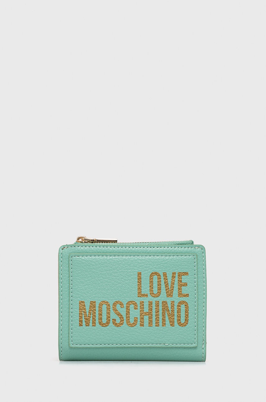 

Портфейл Love Moschino дамски в тюркоазено, Тюркоазен