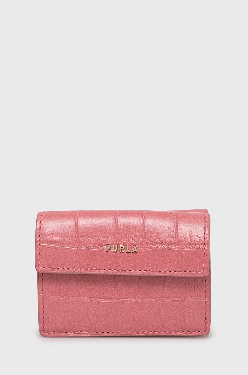 

Кожен портфейл Furla дамски в лилаво, Виолетов