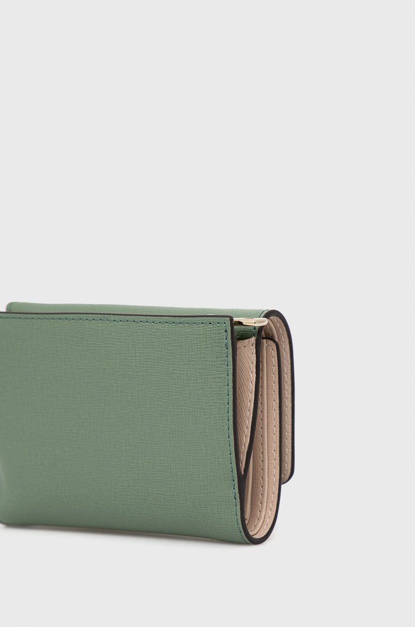 

Кожаный кошелек Furla женский цвет зелёный