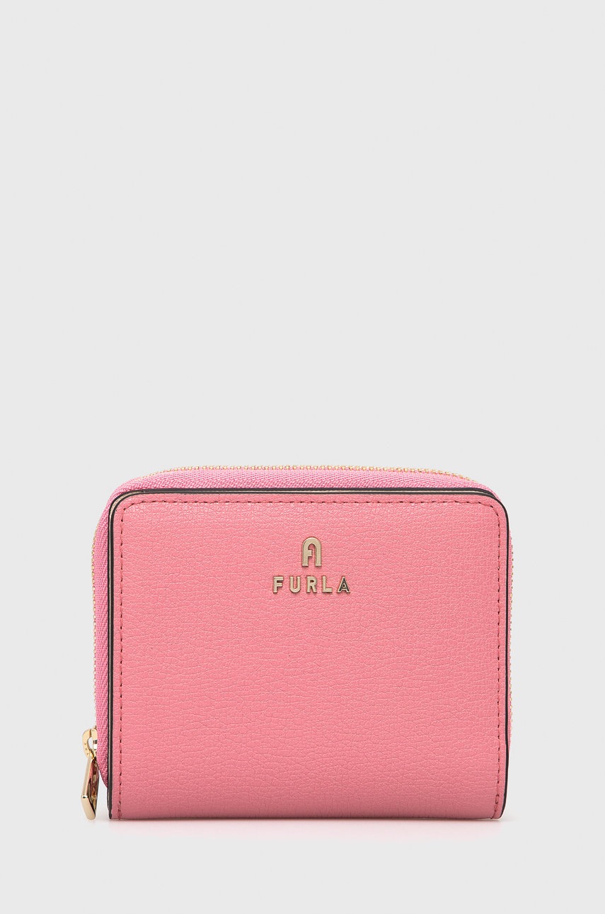

Кожен портфейл Furla дамски в лилаво, Виолетов