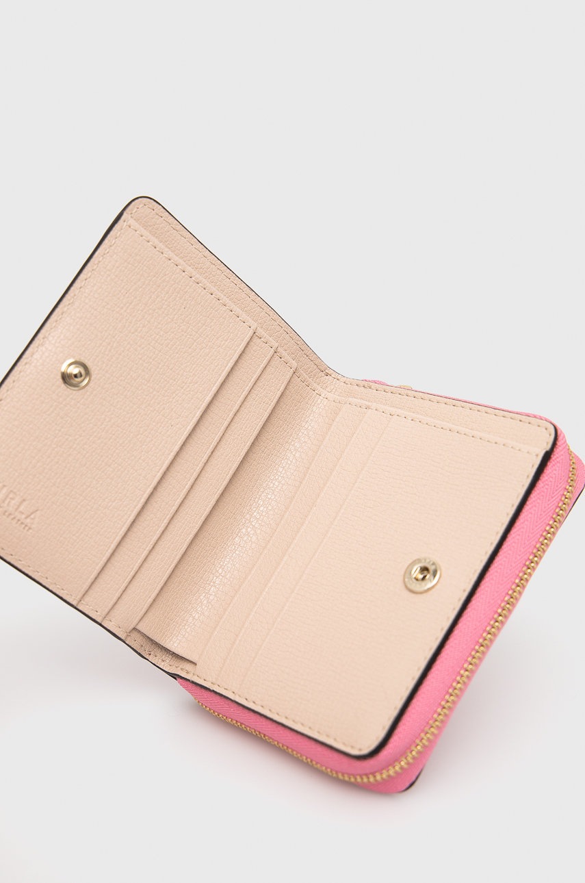 

Кожаный кошелек Furla женский цвет фиолетовый