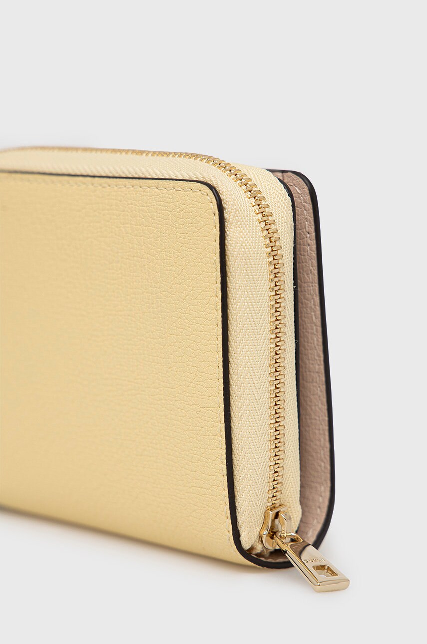 

Кожаный кошелек Furla женский цвет жёлтый