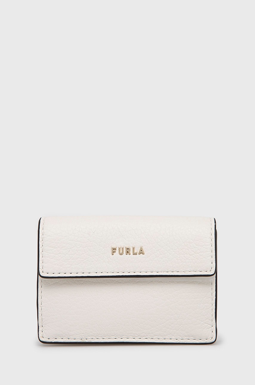 

Кожен портфейл Furla дамски в бяло, Бял