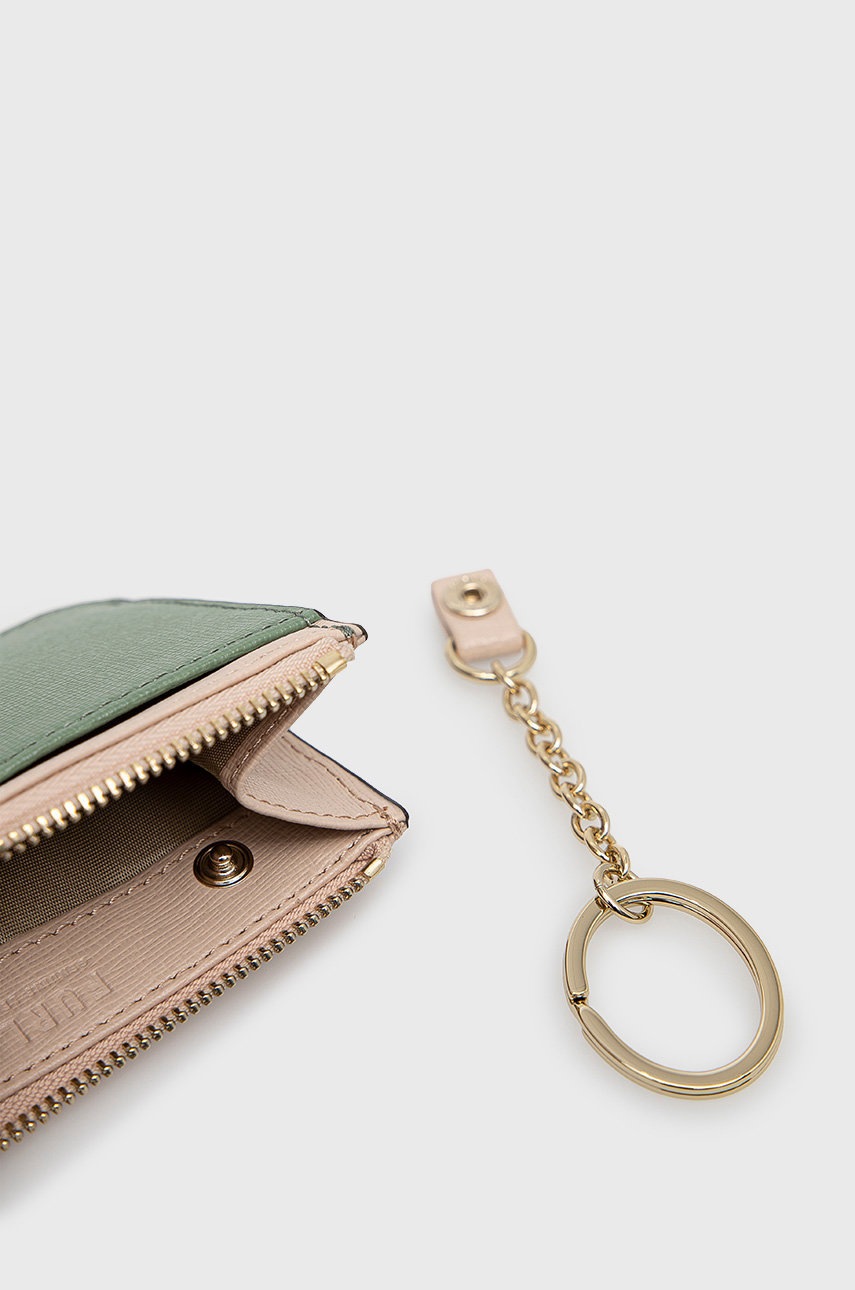 

Кожаный кошелек Furla женский цвет зелёный