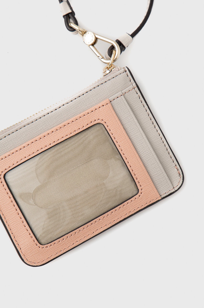 

Кожаный чехол для ключей Furla женский цвет оранжевый