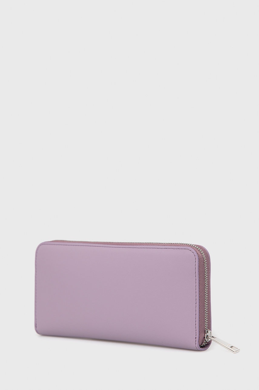 

Кожаный кошелек Furla женский цвет фиолетовый