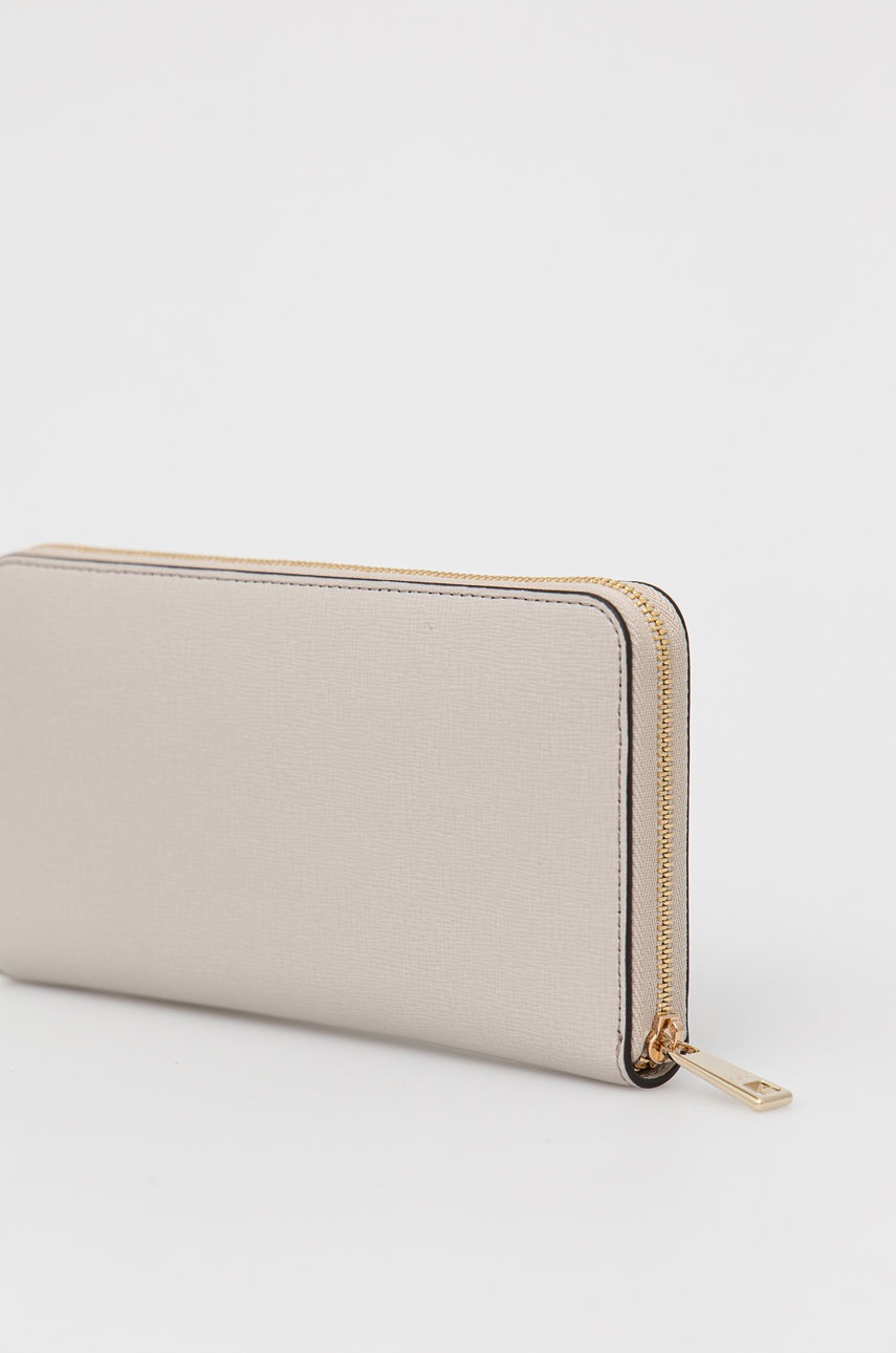 

Кожаный кошелек Furla женский цвет бежевый