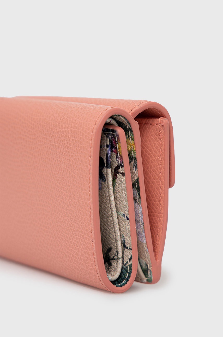 

Кожаный кошелек Furla женский цвет розовый