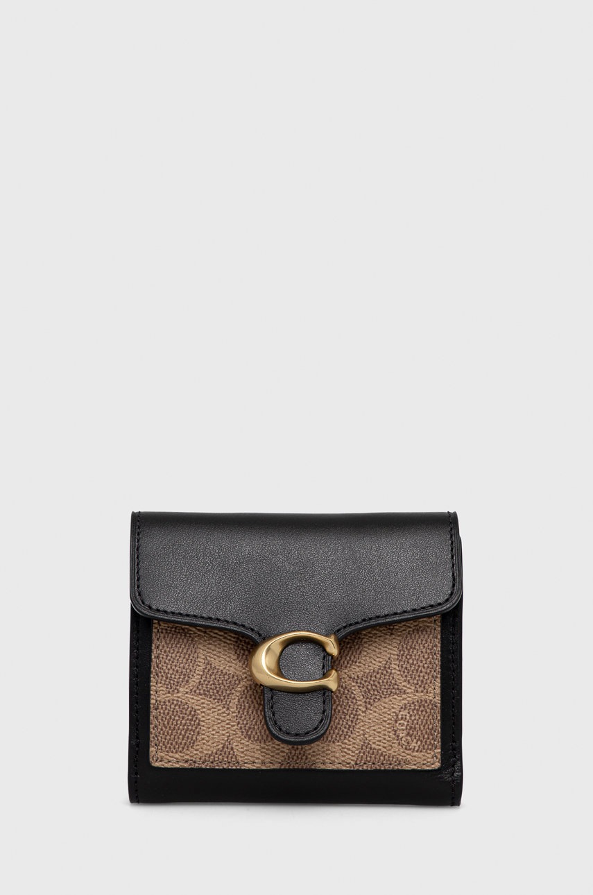 

Портфейл Coach дамски в черно, Черен