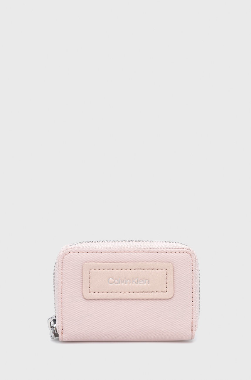 

Портфейл Calvin Klein дамски в розово, Розов