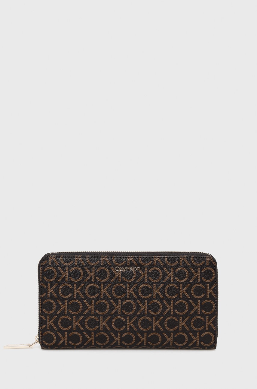 

Портфейл Calvin Klein дамски в кафяво, Кафяв