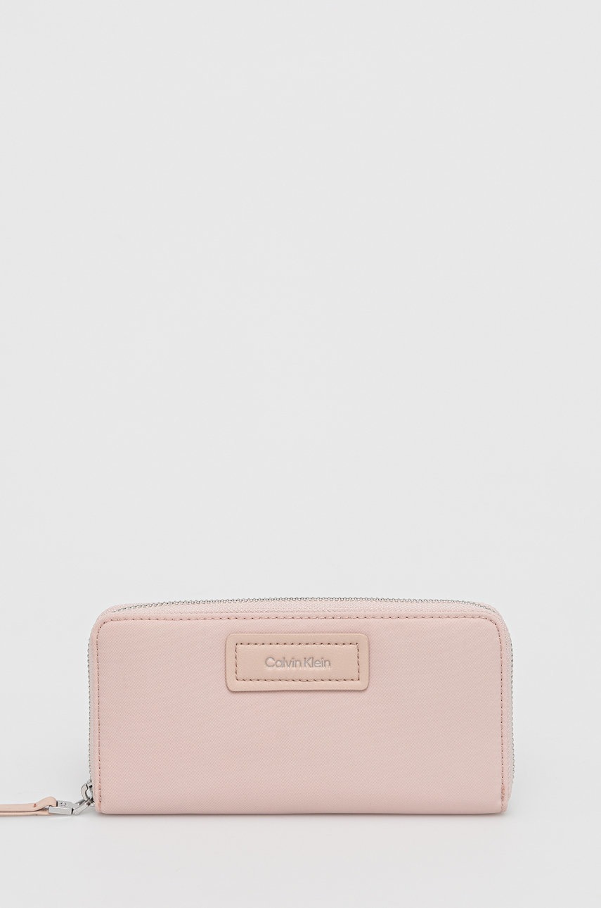 

Портфейл Calvin Klein дамски в розово, Розов