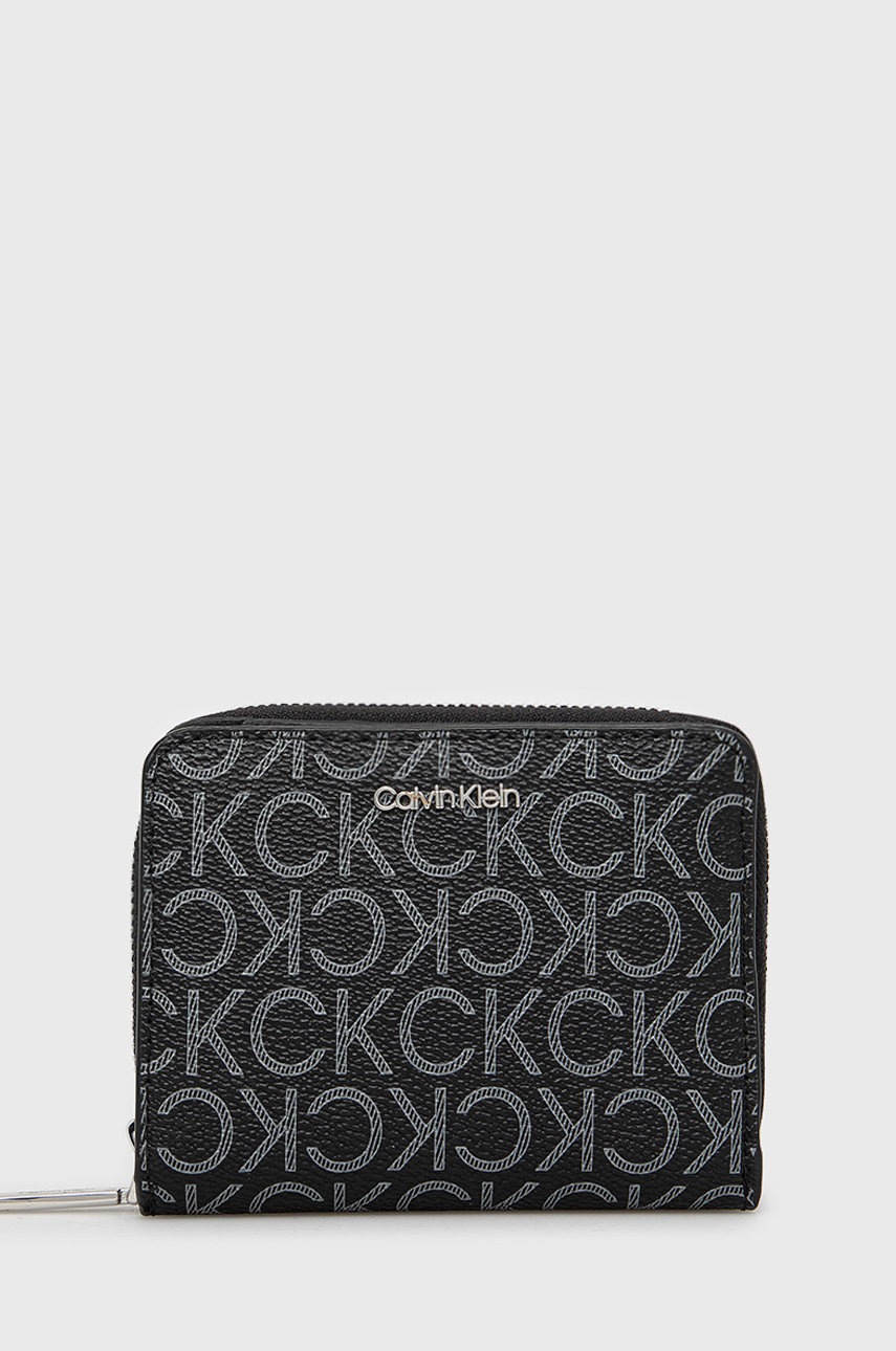 

Портфейл Calvin Klein дамски в черно, Черен